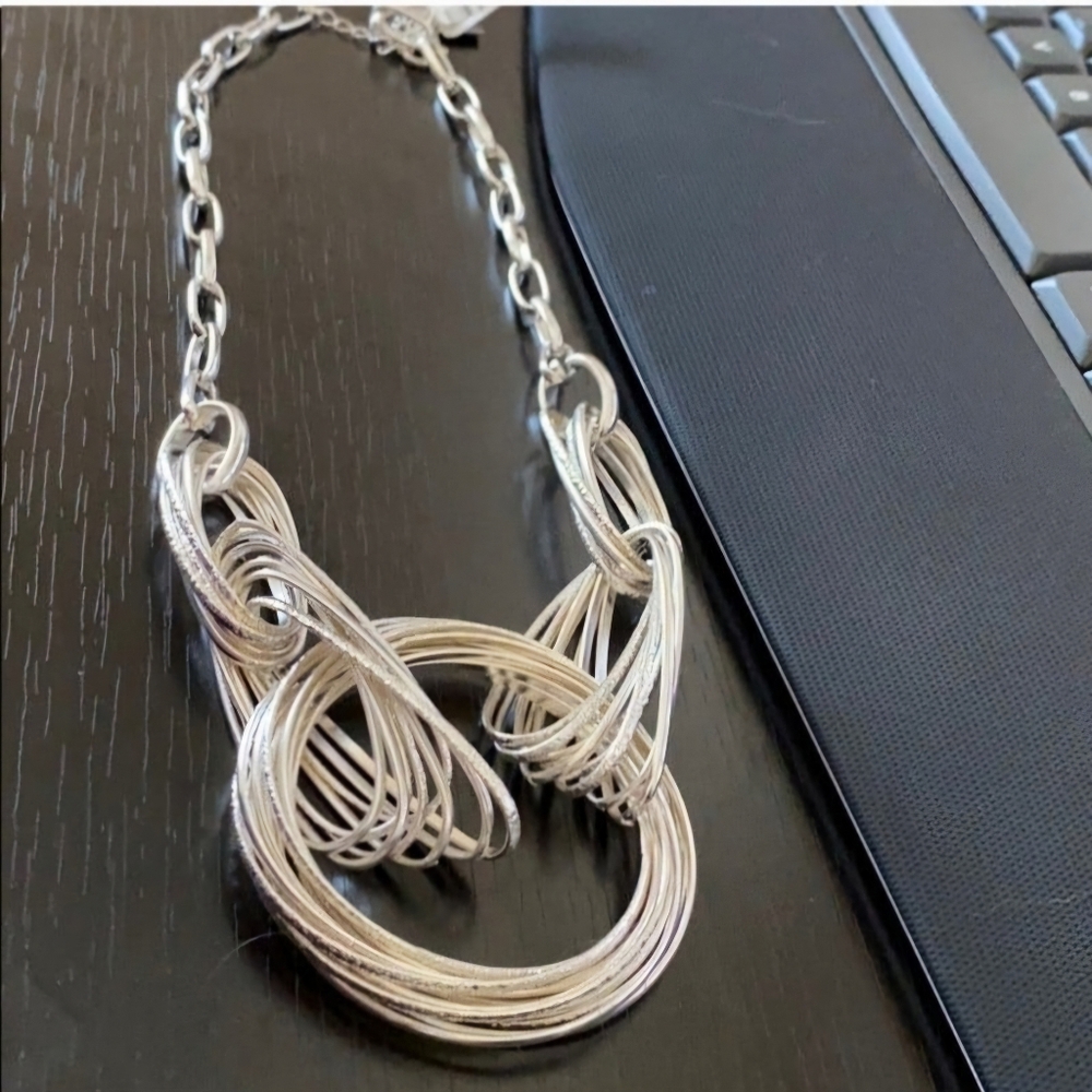 Beautiful new INC.Silver Necklace - Picture 4 of 4